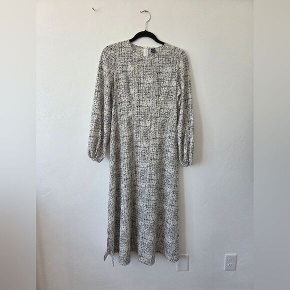 Lightweight Midi Dress Formal Office Career Funeral Event School Teacher Small - Picture 8 of 12